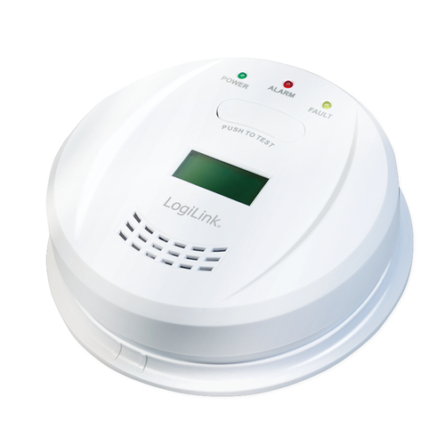 Carbon Monoxide Detector, w. LCD – LogiLink
