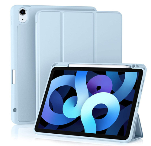 JLC Apple iPad 10th 10.9 2022 Smart Stand Cover with Pencil Holder Light Blue – JLC