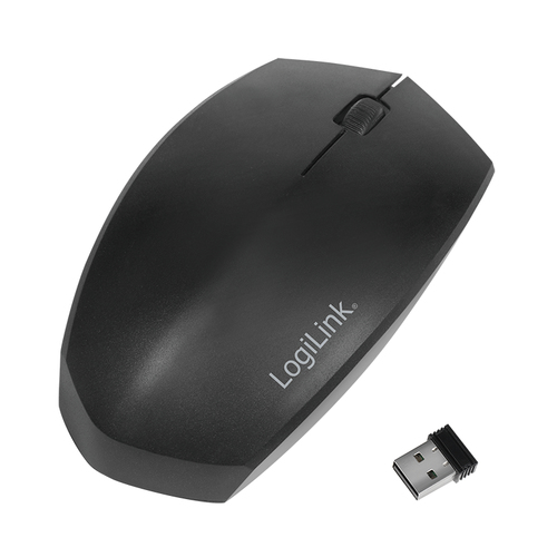 Mouse, Bluetooth & Wireless 2.4 GHz dual mode, optical, black – LogiLink