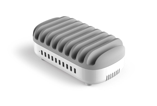 10PORT USB CHARGING DOCK ST UK PLUGS WHITE – Compulocks