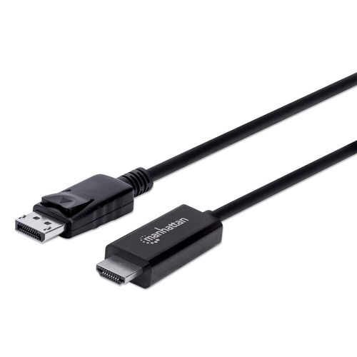 DISPLAYPORT TO HDMI CABLE 3M- 4K/60HZ MALE/MALE BLACK POLYBAG – INTELLINET