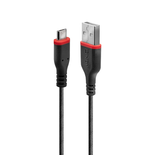 1M REINFORCED USB TYPE A TO MICRO-B CHARGG CABLE – Lindy