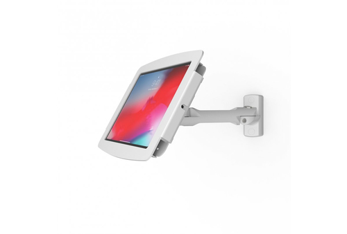 Compulocks Space Swing iPad Enclosure Stand - Enclosure - for tablet (Anti-Theft) - lockable - high-grade aluminium - white - screen size: 10.2 - wall-mountable, surface mountable, counter top - for Apple 10.2-inch iPad (7th generation, 8th generation) – Compulocks