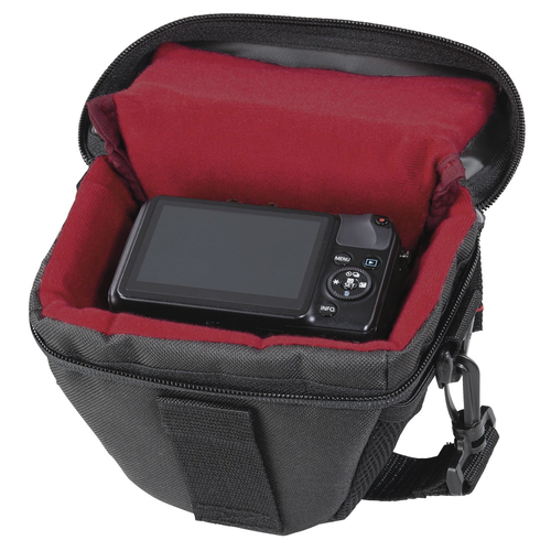 Hama Valletta 90 Colt Camera Case, Belt Loop, Shoulder Strap, Black, 13 x 8 x 11 cm Compartment – Hama