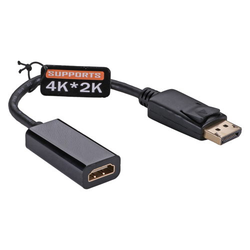 15cm Active DisplayPort Male 1.2 - HDMI 1.4b (4Kx2K@30Hz) Blk Adaptor – Cablenet