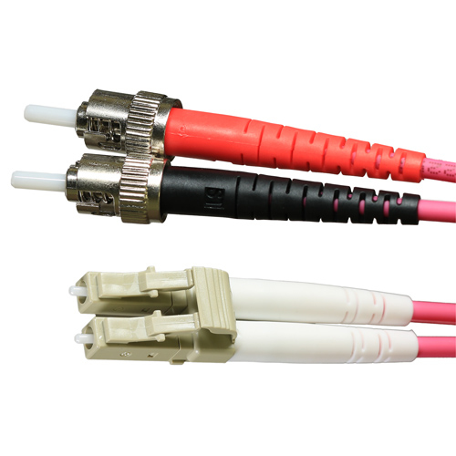 3m OM4 50/125 LC-ST Duplex Erika Violet LSOH Fibre Patch Lead – Cablenet