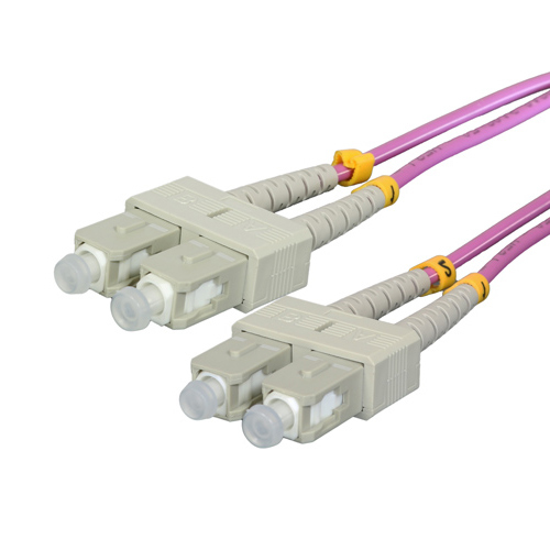 3m OM3 50/125 SC-SC Duplex Violet LSOH Fibre Patch Lead – Cablenet