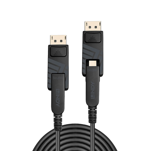 20M FIBRE OPTIC HYBRID MINI DISPLAYPORT 1.4 CABLE – Lindy
