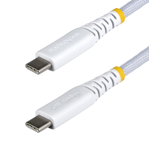 3M WHITE USB-C CHARGING CABLE 60W PD/RUGGED USB 2.0 CHARGER CO – StarTech.com