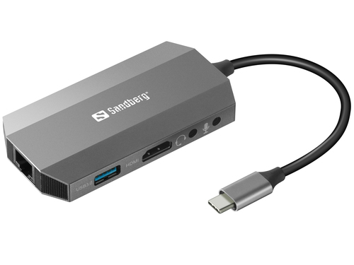 USB-C 6-in1 Travel Dock – Sandberg