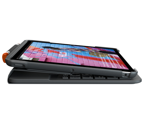 SLIM FOLIO FOR IPAD 7TH AND 8TH GENERATION GRAPHITE - TNL – Logitech