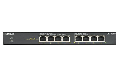 8-PORT GB POE+ FLEX SWITCH FANLESS – Netgear
