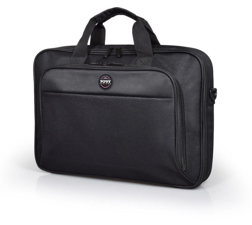 Port Designs 13/14� Hanoi II Clamshell notebook case; compact and lightweight design includes reinforced notebook compartment; trolley strap; removable & adjustable shoulder strap and large front pocket with organizer. Supplied by Hypertec – Port