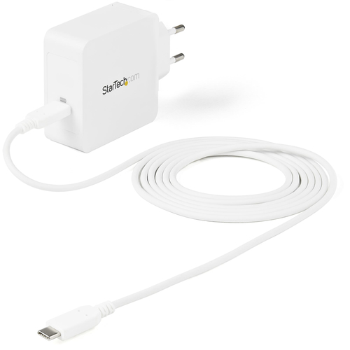 StarTech.com USB C Wall Charger, USB C Laptop Charger 60W PD, 6ft/2m Cable, Universal Compact Type C Power Adapter, Dell XPS/Lenovo X1 Carbon, HP EliteBook, MacBook, USB IF/CE Certified - 60W PD3.0 Wall Charger (WCH1CEU) - Netspanningsadapter - 60 Watt - – StarTech.com