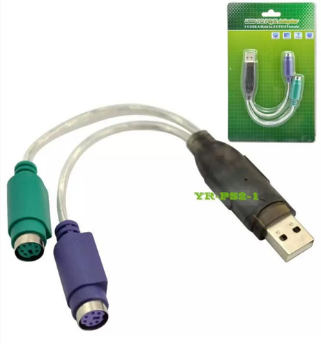 USB A - CONVERTER 2X PS/2 0,3M – MicroConnect