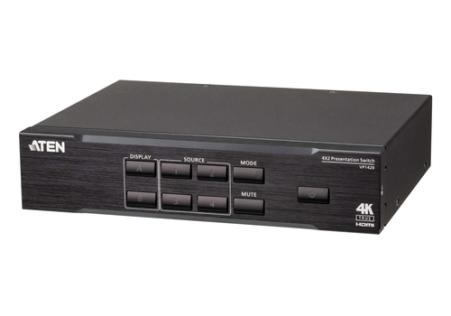 4 x 2 True 4K Presentation Matrix Switch Black – ATEN