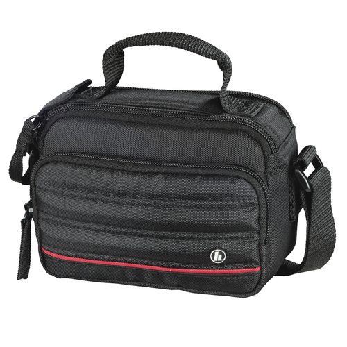 Hama Samara 100 Camera Bag, Shoulder Strap, Removable Divider, Black, 14.5 x 7.5 x 10.5 cm Compartment – Hama