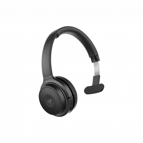V7 BT MONO ON EAR WLRS HDSET NC BOOM MIC USB DONGLE BLK – V7