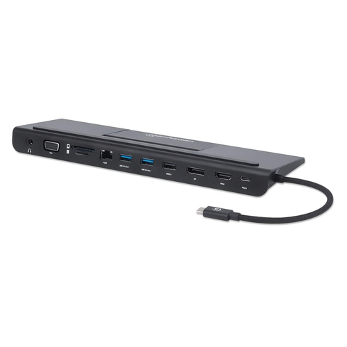 USB-C DOCK/HUB/READER 9-PORT- AUD/DP/HDMI/RJ45/USB-C/USB-A/VGA – INTELLINET
