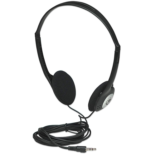 HEADPHONES STEREO 3.5MM JACK- LIGHTWEIGHT ADJUSTABLE HEADBAND – INTELLINET