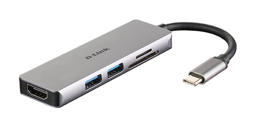 5-in-1 USB-C Hub With HDMI And SD/microSD Card Reader – D-Link Systems