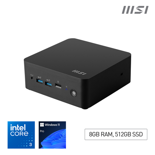 CUBI NUC 1M I3 100U 8GB 512GB W11P – Micro-Star International