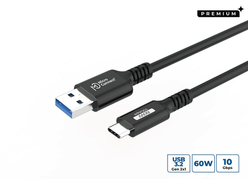 Premium USB-C to USB-A cable – MicroConnect