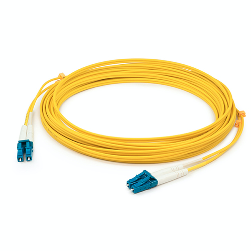 20m LC (Male) to LC (Male) Straight Yellow OS2 Duplex Fiber OFNR (Riser Rated) Patch Cable – AddOn