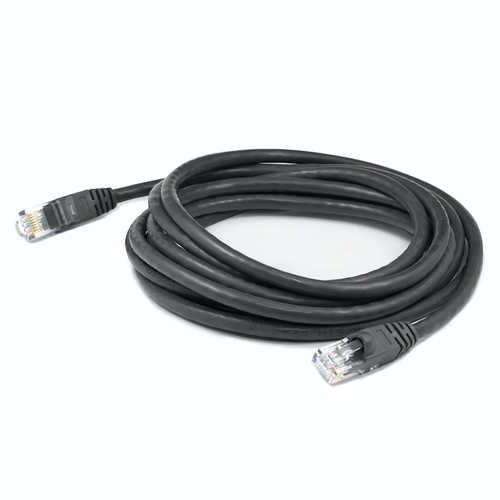 20ft RJ 45 M M Cat6A Black Straight UTP PVC Copper Patch Cbl – AddOn