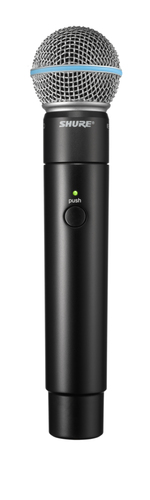 MXW2/BETA58 Handheld Transmitter with Beta 58A Capsule Black – shure