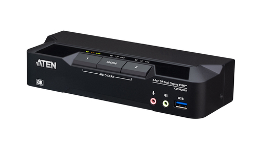 2-PORT USB3.0 8K DUAL-VIEW DISPLAYPORT KVMP SWITCH – ATEN