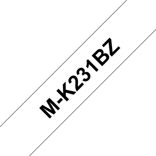 M-K231 BLACK/WHITE - 8M SINGLE BLACK ON WHITE – Brother