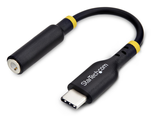 USB-C TO 3.5MM TRRS HEADPHONE/HEADSET JACK AUDIO ADAPTER, USB TYPE-C AUX DONGLE, – StarTech.com