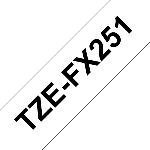 TZEFX-251 BLACK ON WHITE – Brother