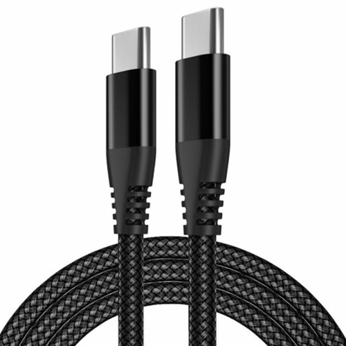 JLC Type C (Male) to Type C (Male) Braided cable – 1M - Black – JLC