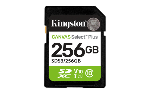 256GB SDXC CanvasGen3 150MBs C10 UHS-IU1 – Kingston Technology