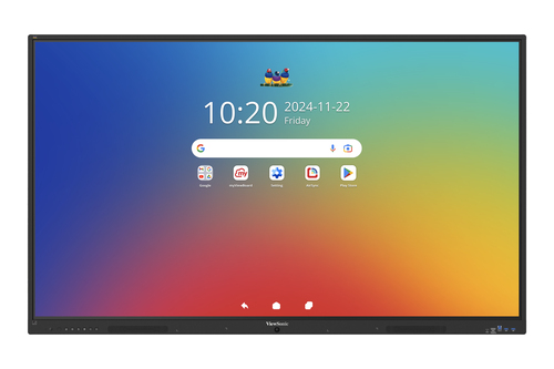 IFP 86IN 4K ANDROID 16 EDLA 64 MULTI-POT IR TOUCH 9H 350NITS – ViewSonic