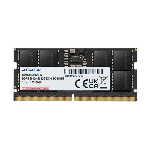ADATA 16GB DDR5 5600 SO-DIMM SINGLE TRAYMEMORY (DDR5 RAM) – Adata