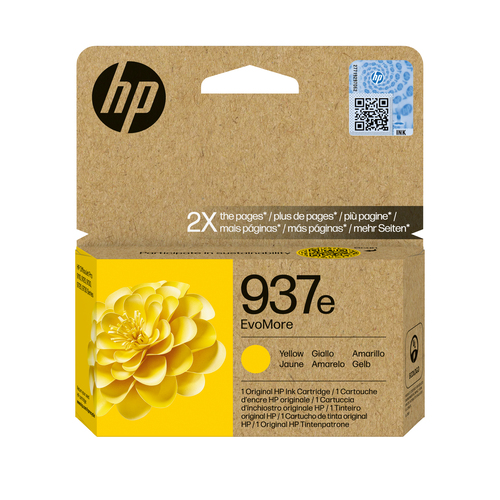 HP 937e EvoMore Yellow Org Ink Cartridge – HP Inc