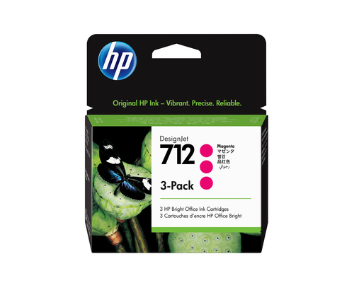 HP 712 3-PACK 29-ML MAGENTA DESIGNJET K CARTRIDGE – HP Inc