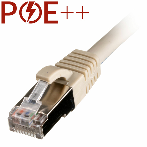 0.5m Cat6a RJ45 Grey S/FTP LSOH 26AWG Snagless Booted Patch Lead – Cablenet