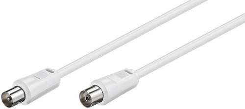 COAX M-F 2.5M WHITE 75 OHM – MicroConnect