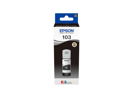Epson Ink Cartridges, 103, 101 4 colour ink bottles, Ink Bottle, 1 x 70.0 ml Black – Epson