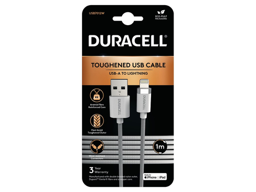 Duracell 1M USB-A to Lightning Braided – Duracell
