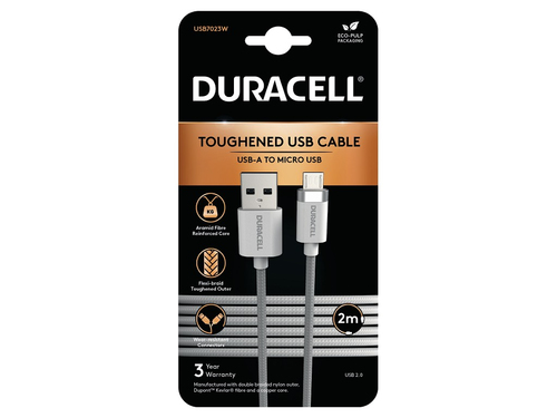 Duracell 2M USB-A to Micro USB Braided – Duracell