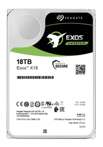 EXOS X18 18TB SAS 3.5 7200RPM HELIUM 512E/4KN – Seagate