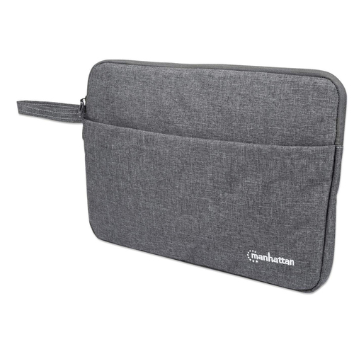 SEATTLE LAPTOP SLEEVE 14.5IN- GREY FRONT POCKET PADDED SOFT – INTELLINET