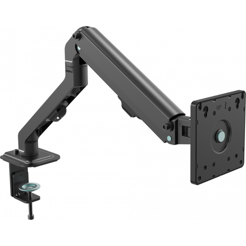 Vision VFM-DA/4 - Mounting kit (articulating arm, C-clamp, VESA adapter, VESA cover) - for LCD display / notebook / tablet (double-articulated) - aluminium, steel - matte black - screen size: 10-27 - desk-mountable – Vision