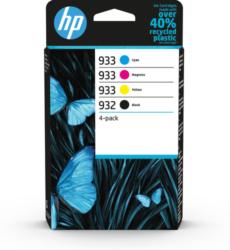 HP 932 BLACK / 933 CMY ORIGINAL K CARTRIDGE 4-PACK – HP Inc