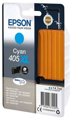 SINGLEPACK CYAN 405XL DURABRITE ULTRA K – Epson